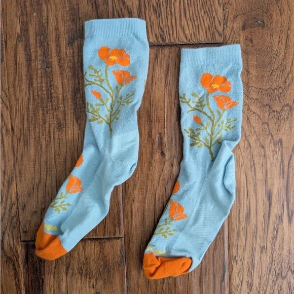 Darn Tough Blossom Hiking Socks - Green and Yellow - Picture 4 of 4